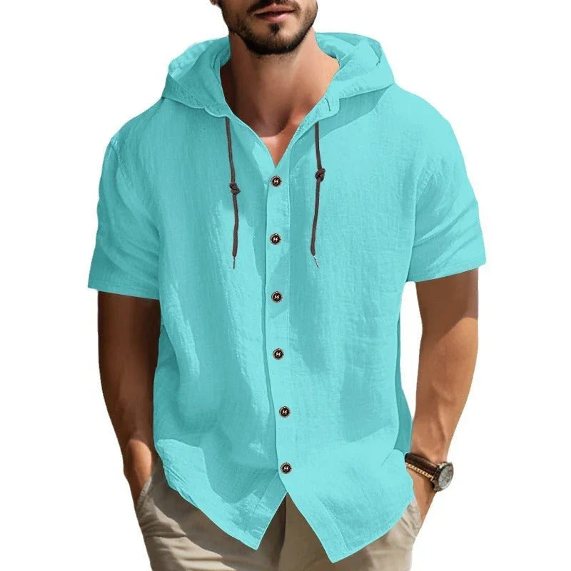 Men's Sports Casual And Comfortable Short-sleeved Shirt - VAleG
