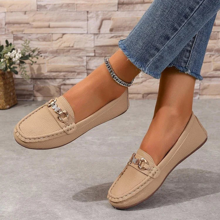 New Spring And Autumn Flat Bottom Slip-on Versatile Soft Bottom Comfortable Shallow Mouth Pumps - VAleG
