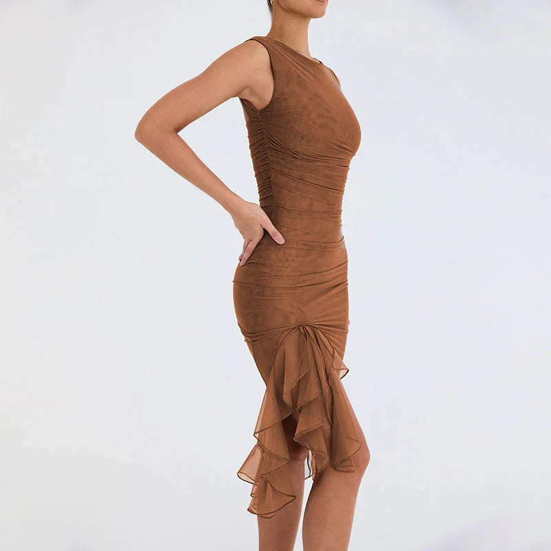 Summer Slim Skinny Sleeveless Dress For Women Fashion Party Club Dresses - VAleG