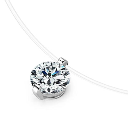 1 Carat Moissanite 925 Sterling Silver Necklace - VAleG