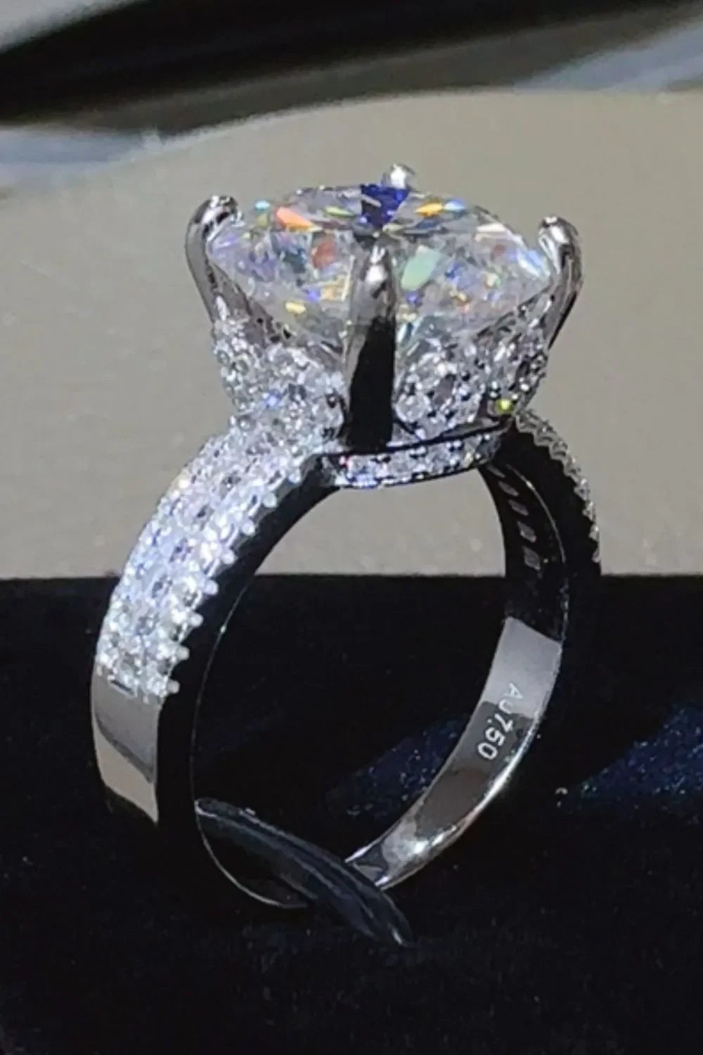 5 Carat Moissanite 925 Sterling Silver Ring - VAleG