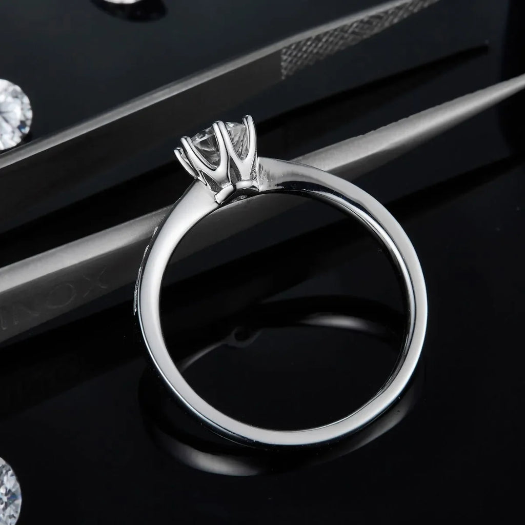 Moissanite 925 Sterling Silver Ring - VAleG