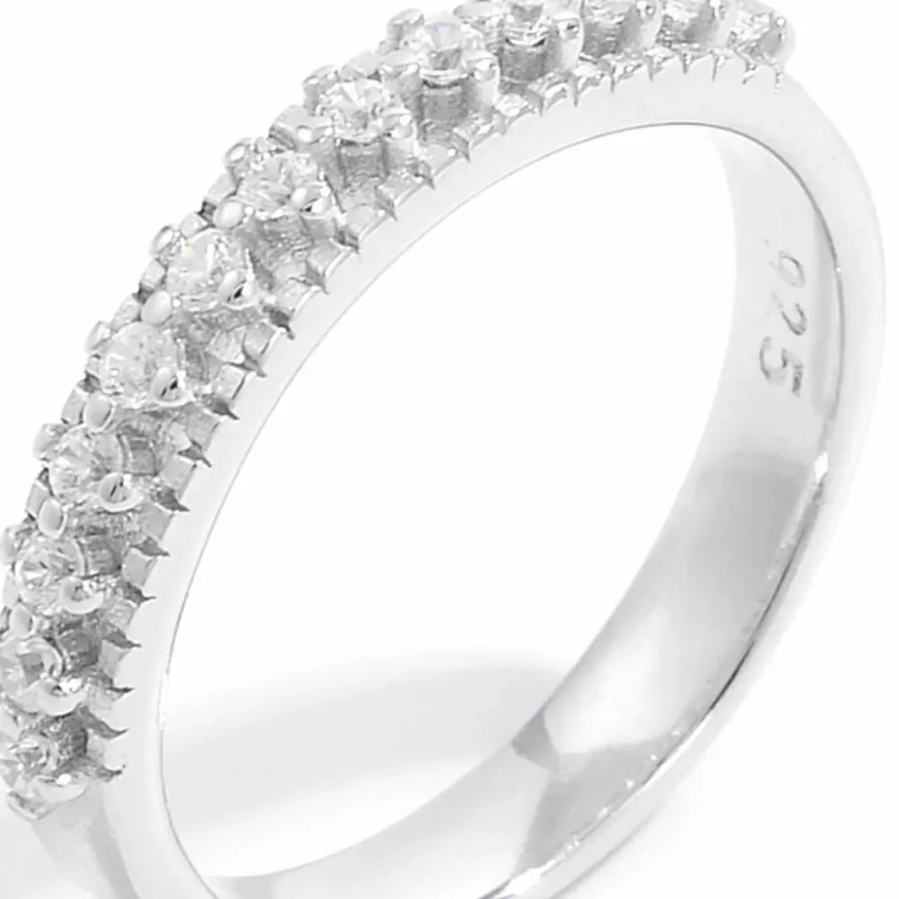 925 Sterling Silver Inlaid Zircon Ring - VAleG