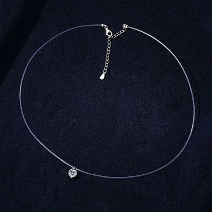 1 Carat Moissanite 925 Sterling Silver Necklace - VAleG