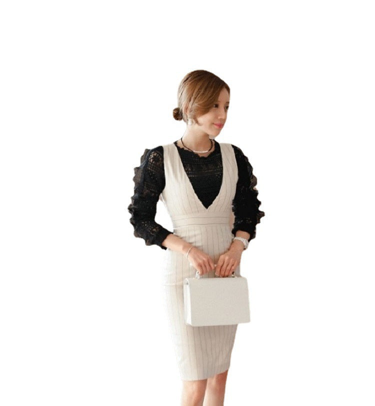 Completo da Sera Elegante: Righe e Raffinatezza