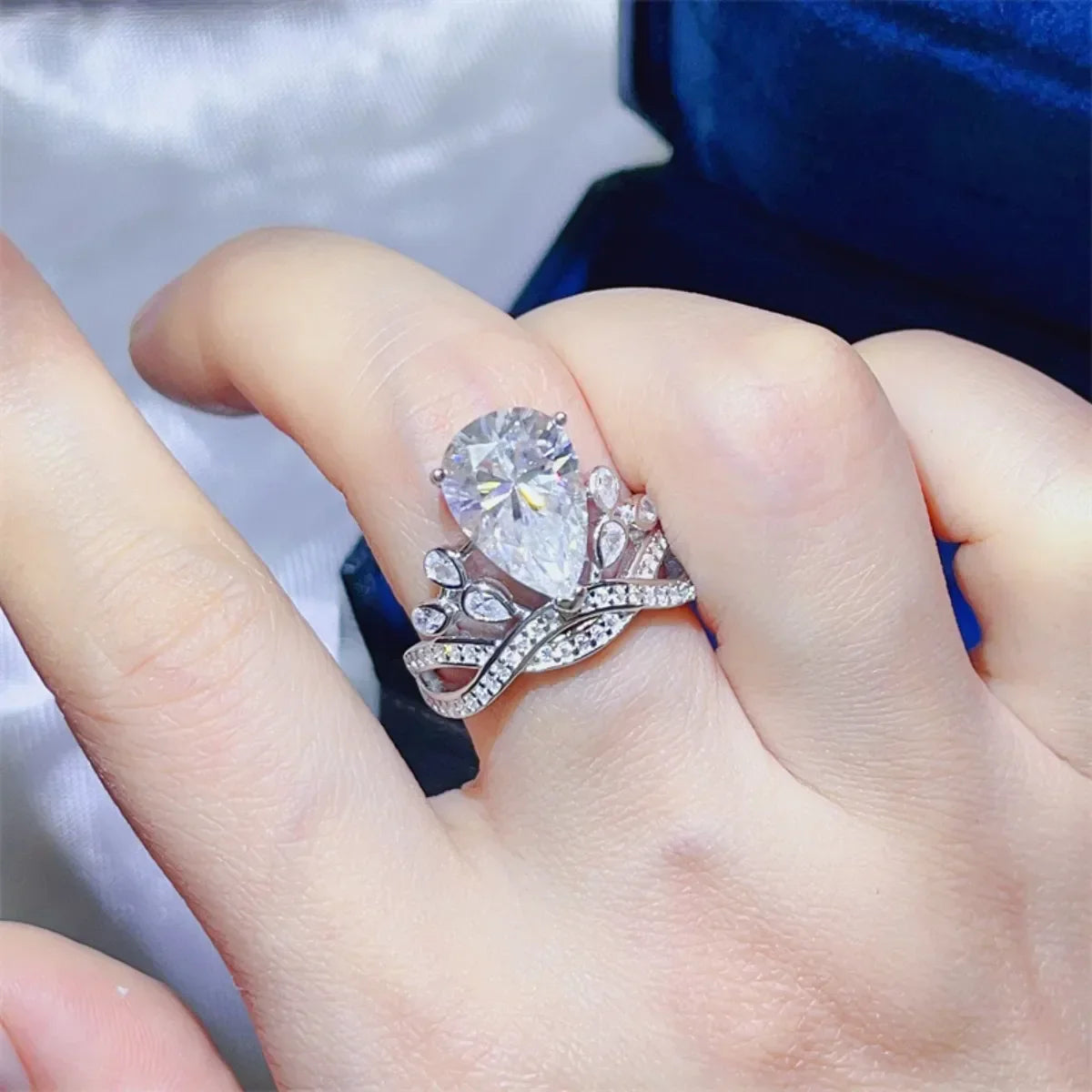 5 Carat Moissanite 925 Sterling Silver Ring - VAleG