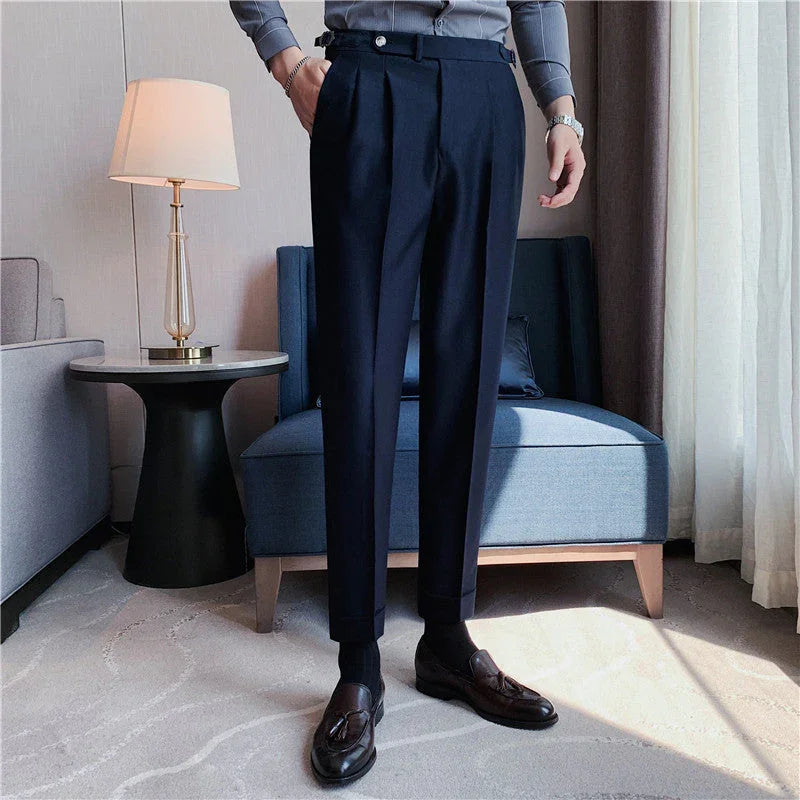 Thin Draping Belt Casual Pants Trendy Men's Suit Pants - VAleG