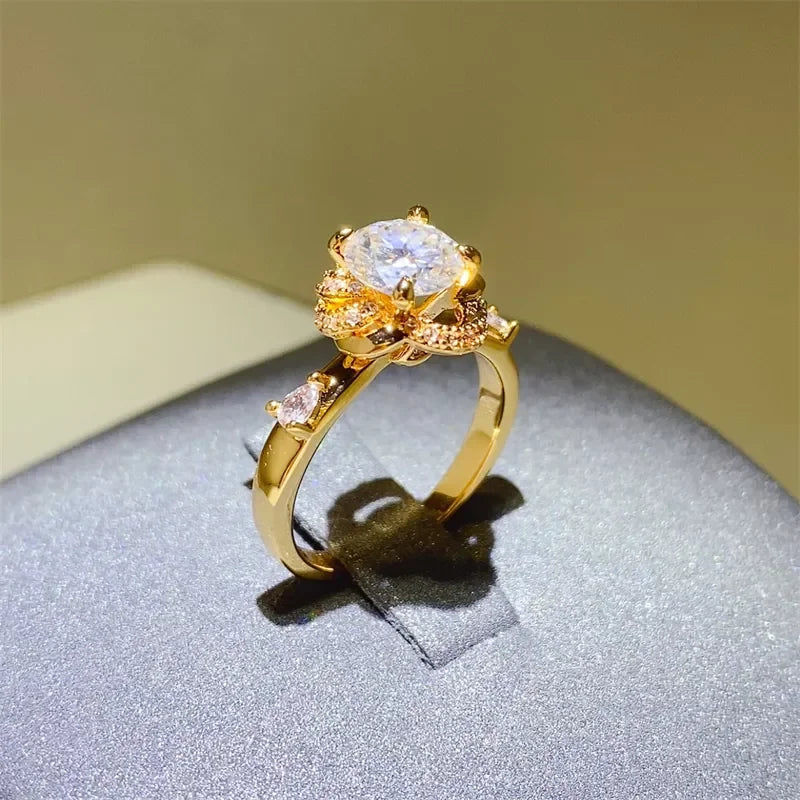 1 Carat Moissanite Zircon 925 Sterling Silver Ring - VAleG