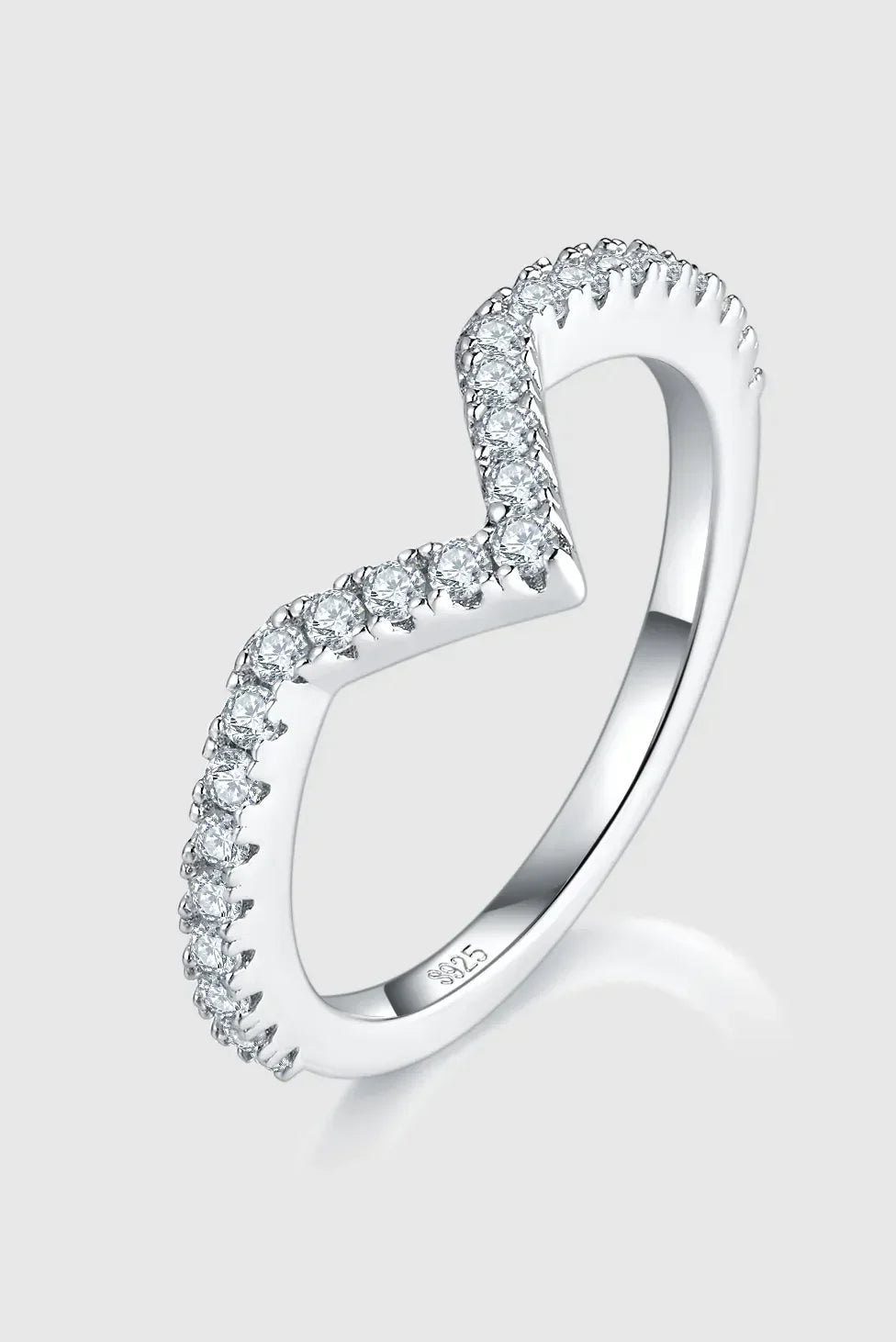 1 Carat Moissanite 925 Sterling Silver Double Layered Ring - VAleG