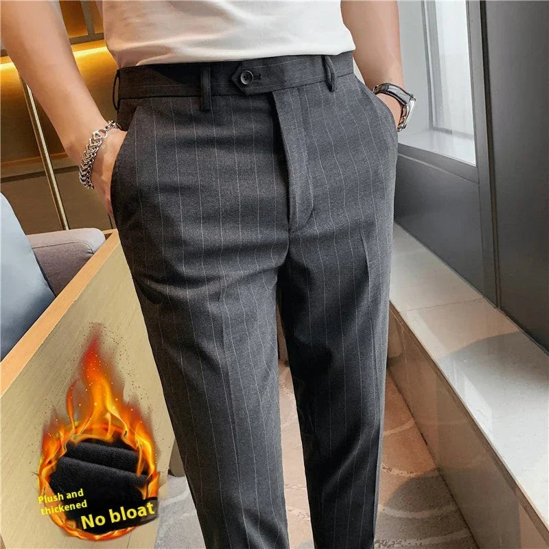 Thin Men's Slim Fit Suit Pants Fashion - VAleG
