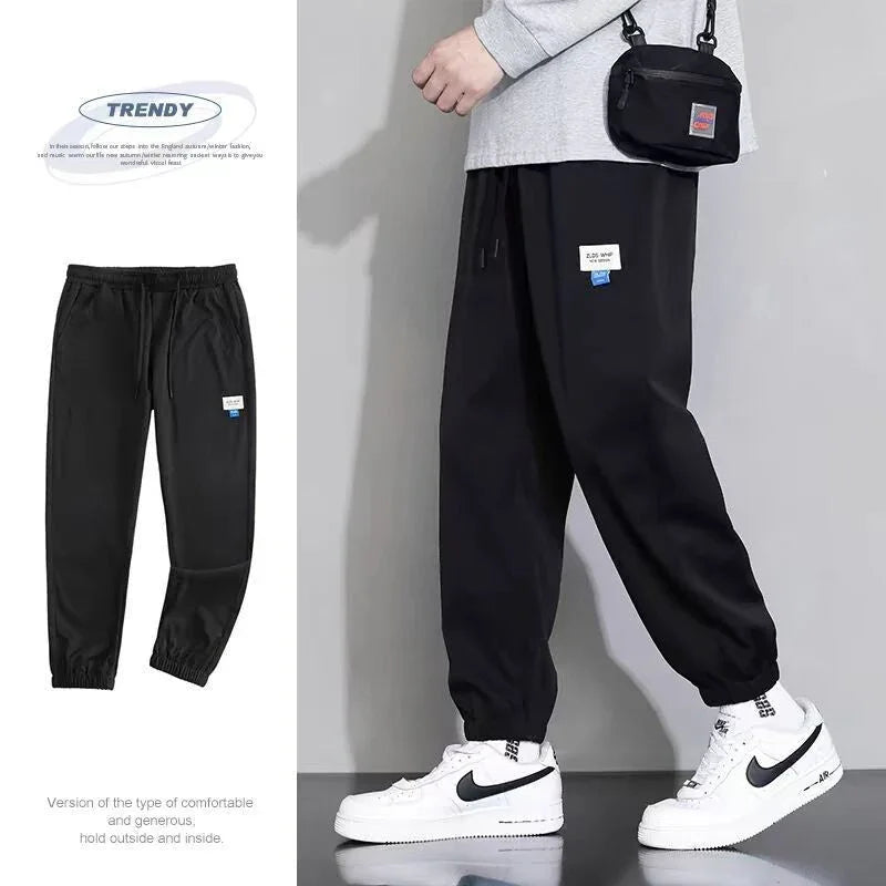 Draping Ice Silk Men's Sports Casual Pants - VAleG