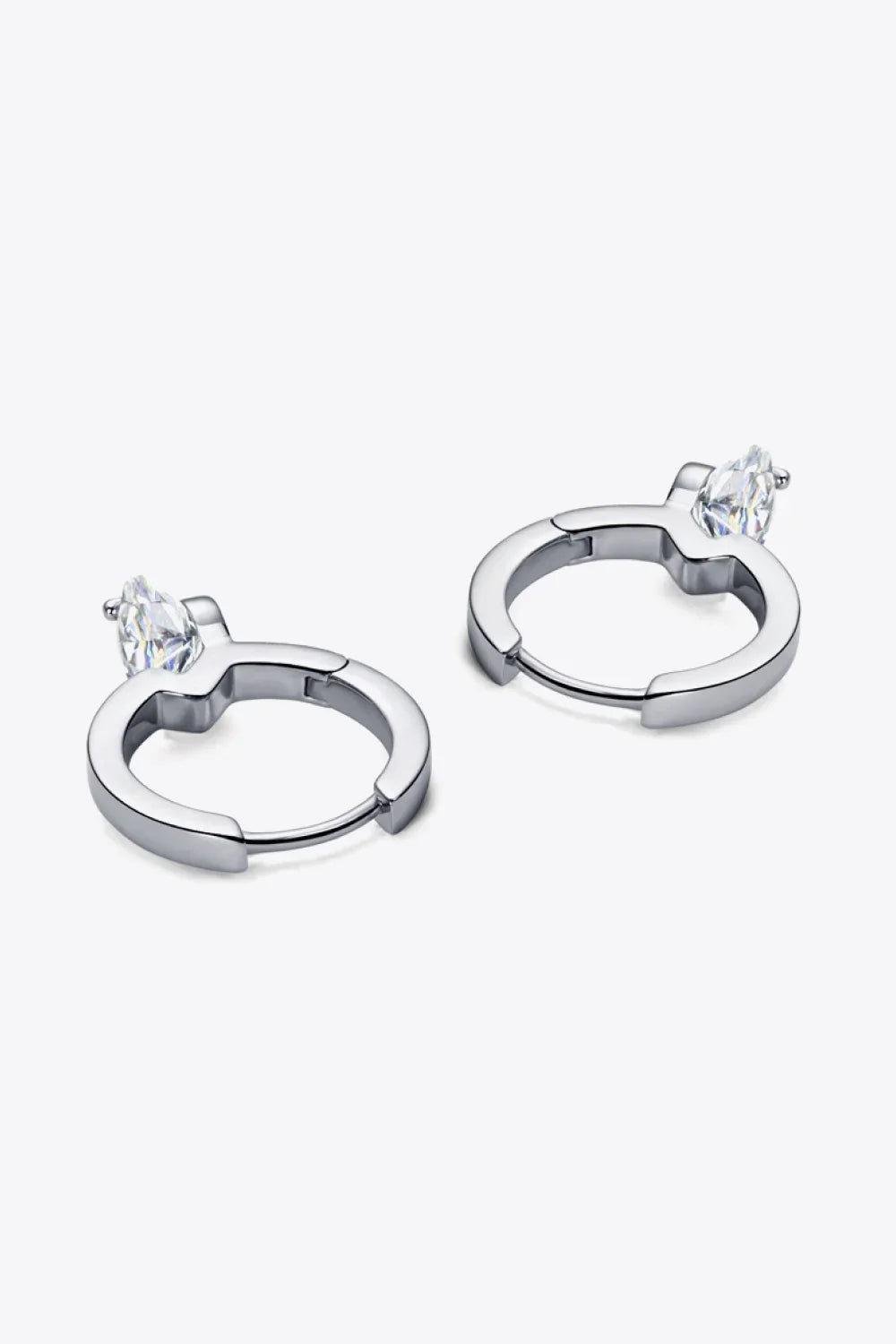 2 Carat Moissanite 925 Sterling Silver Drop Earrings - VAleG