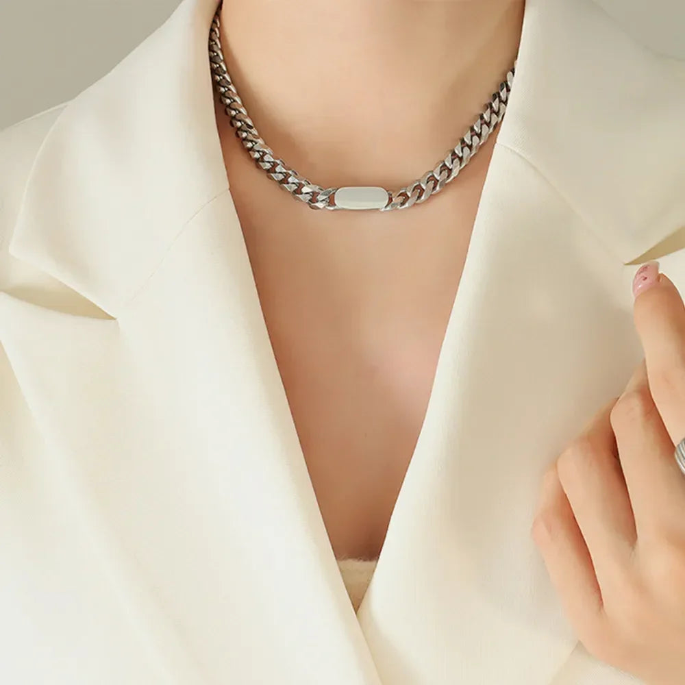 18K Gold-Plated Chain Necklace - VAleG