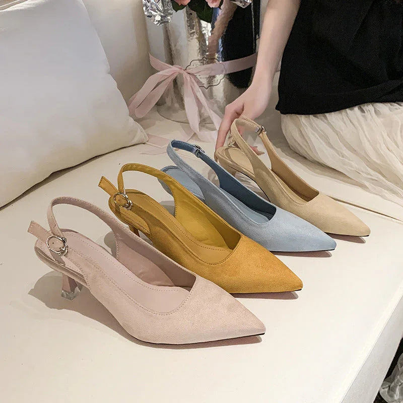 Spring And Summer Stiletto Heel Pointed High Heels - VAleG