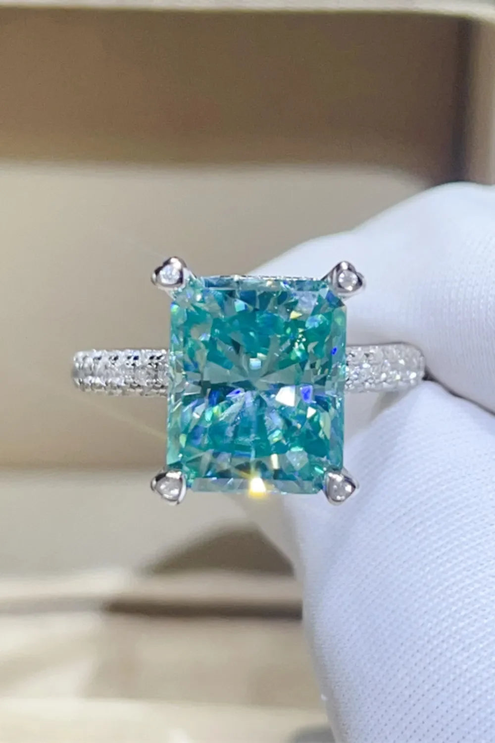 5 Carat Moissanite 925 Sterling Silver Ring - VAleG