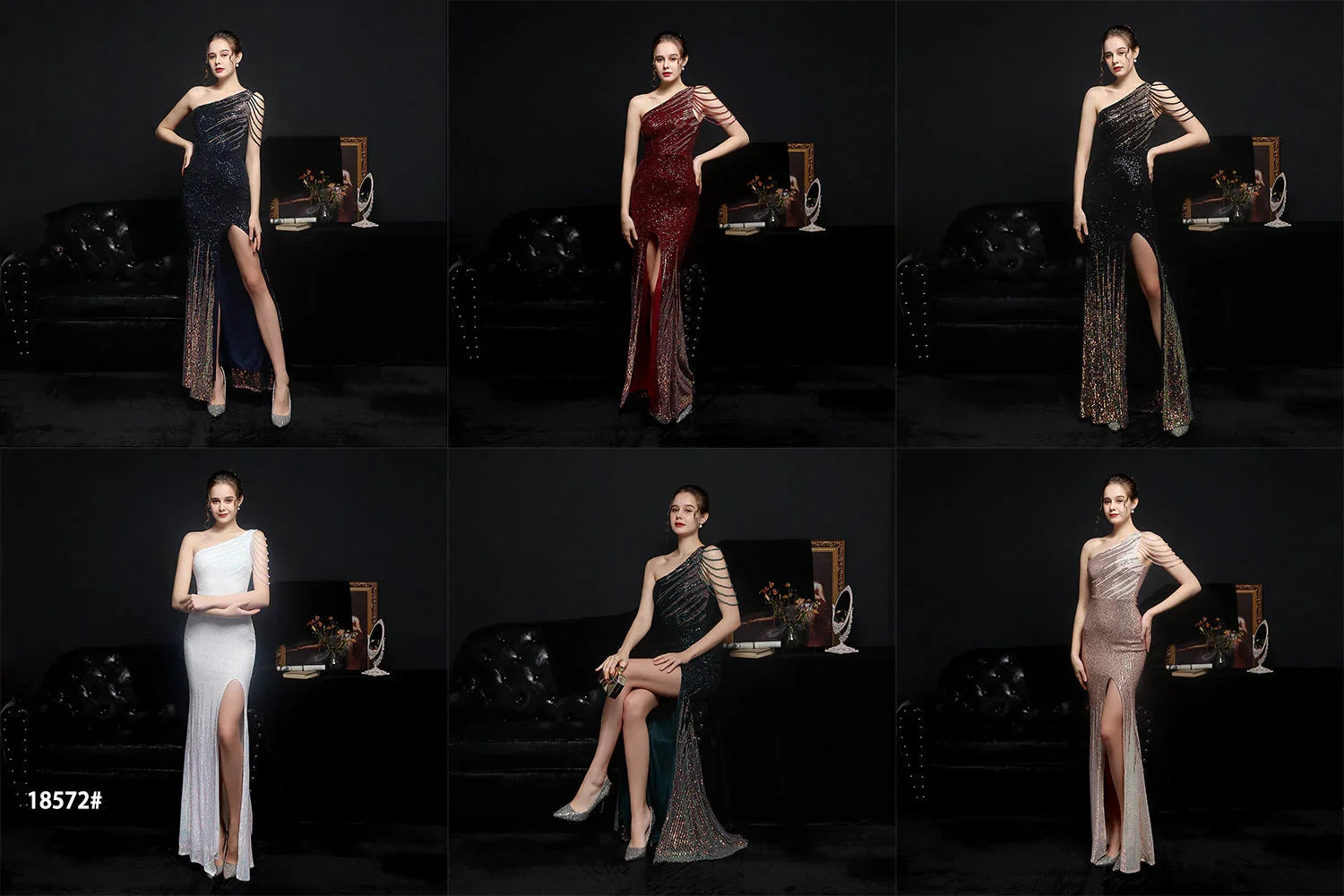 Party Evening Dress Sexy Long Section Was Thin Toast Bride - VAleG