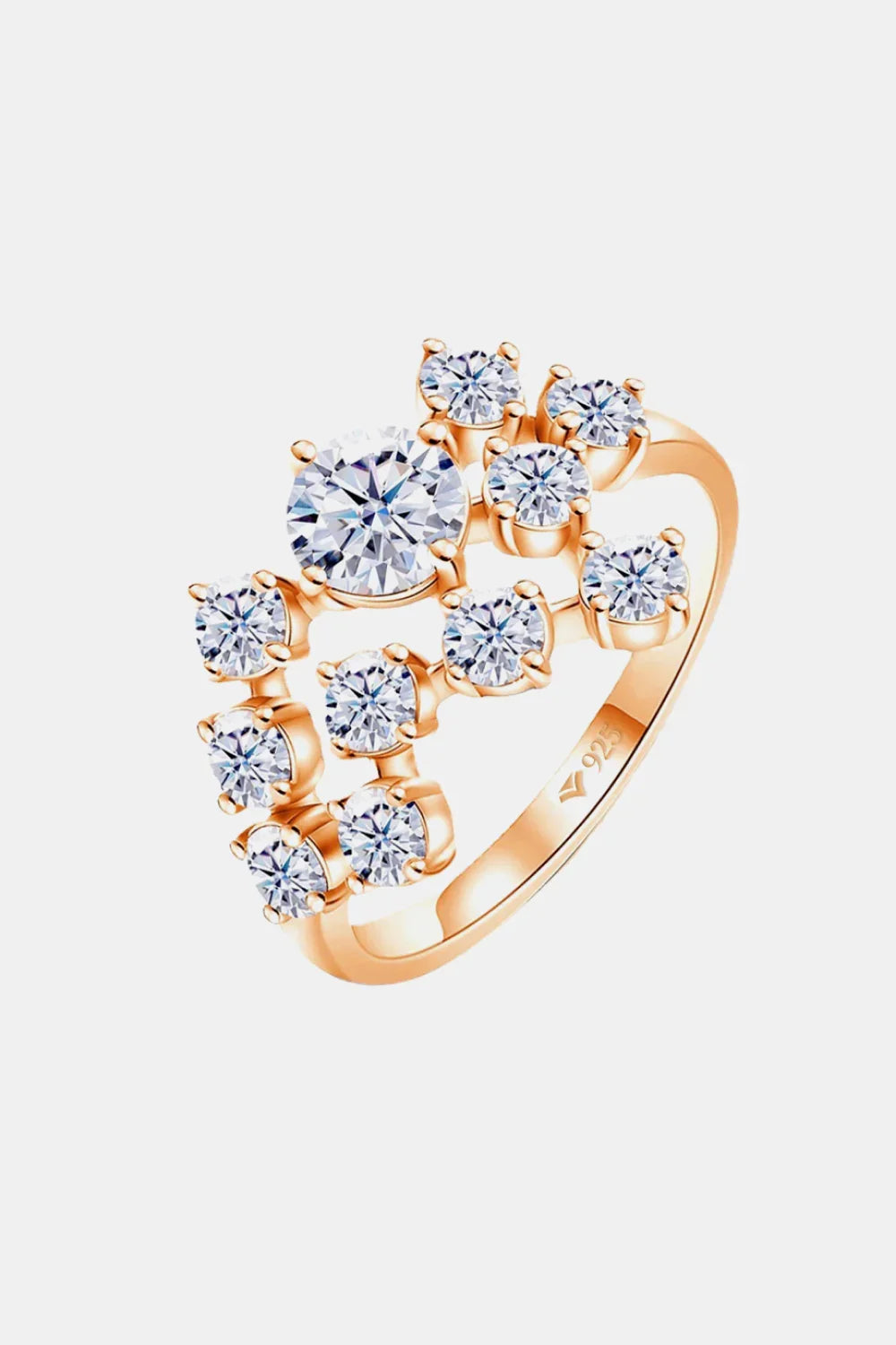 1.2 Carat Moissanite 925 Sterling Silver Ring - VAleG