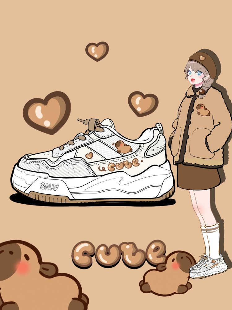 Soft Bottom Cute Wild Khaki Shoes - VAleG