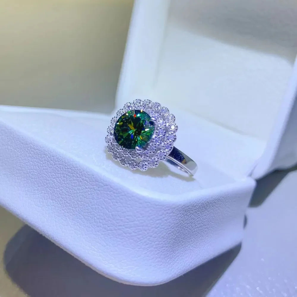 2 Carat Moissanite 925 Sterling Silver Ring - VAleG
