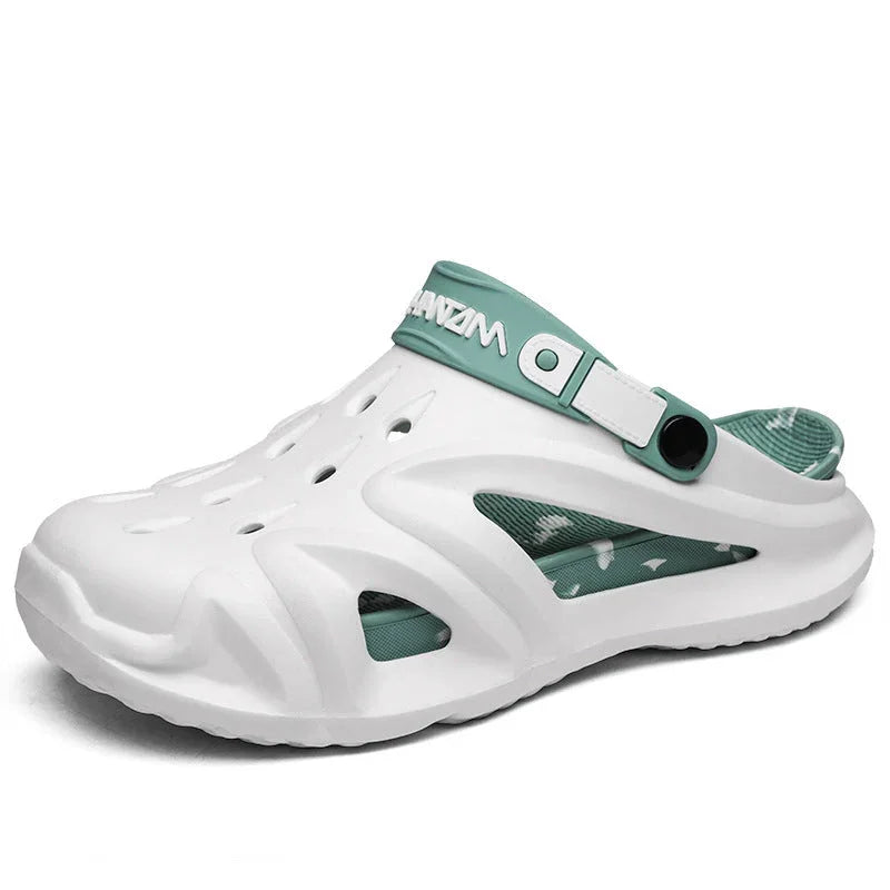 Men's Summer Platform Driving Non-slip Wear-resistant Outdoor Beach Closed Toe Coros Sandals - VAleG