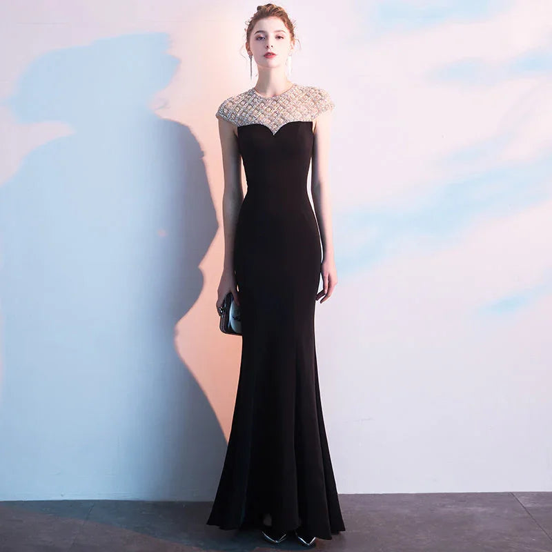Fishtail Long Banquet Elegant Evening Dress - VAleG