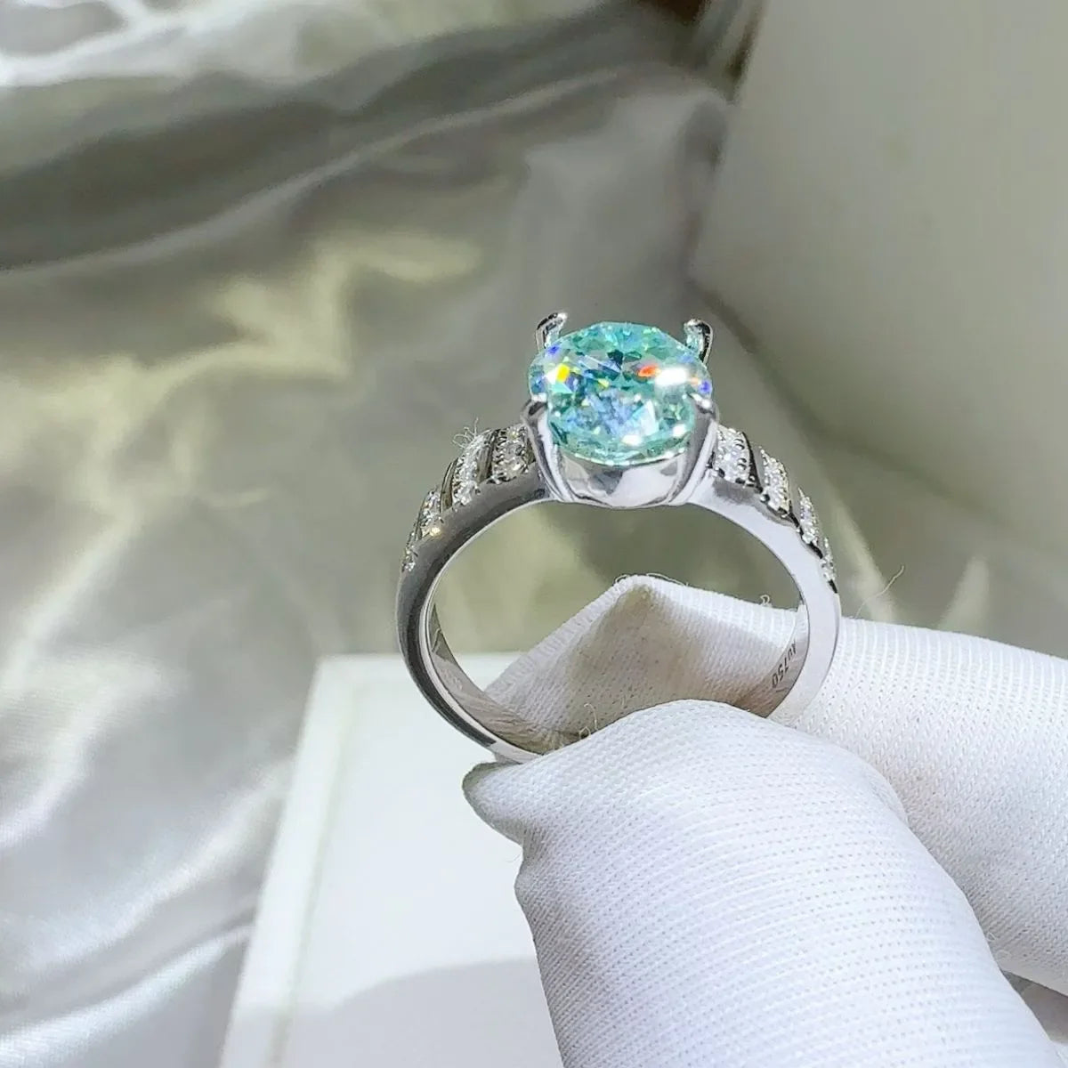 2 Carat Moissanite 925 Sterling Silver Ring - VAleG