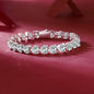 24 Carat Moissanite 925 Sterling Silver Heart Bracelet - VAleG