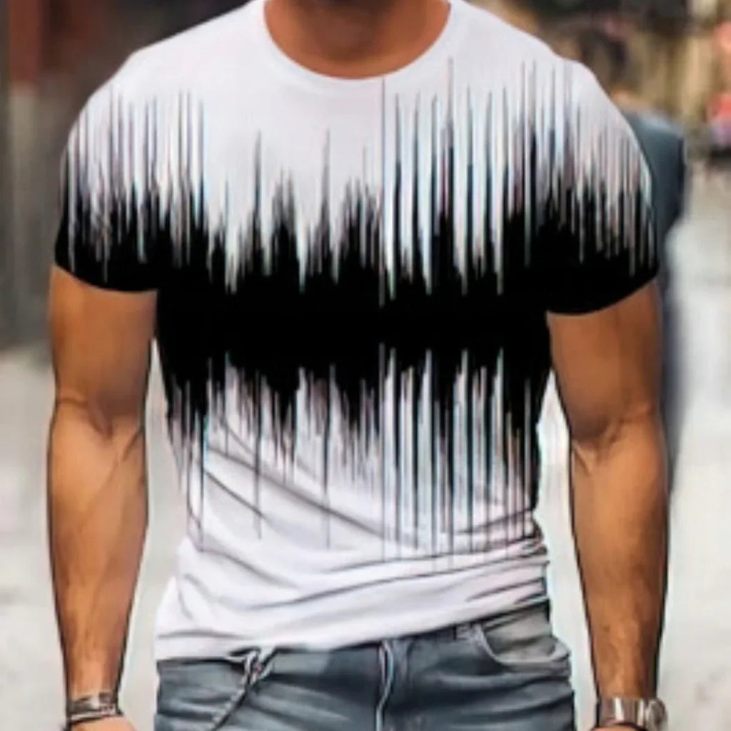 Summer 3D Digital Printing Men's And Women's Loose Short-sleeved T-shirt - VAleG