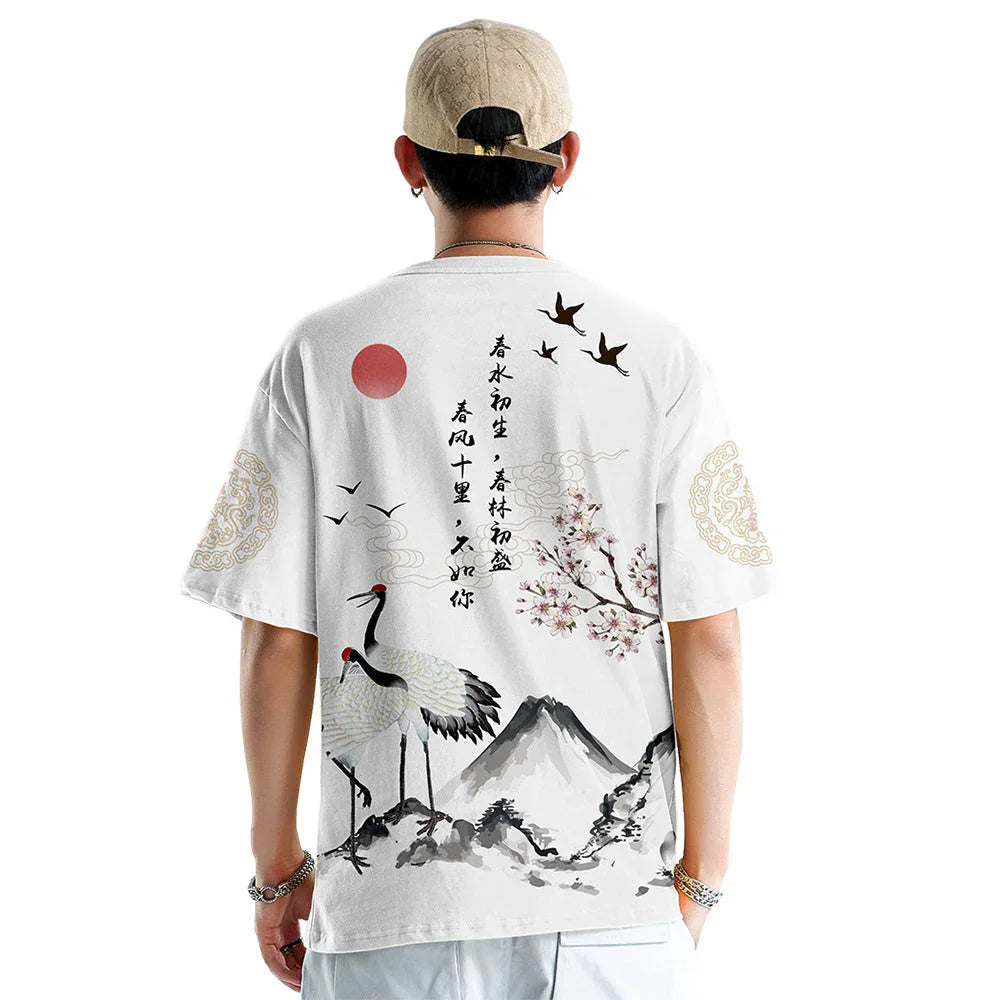 Sports T-shirt Men's Mesh Hip Hop Trend Short-sleeved Shirt - VAleG