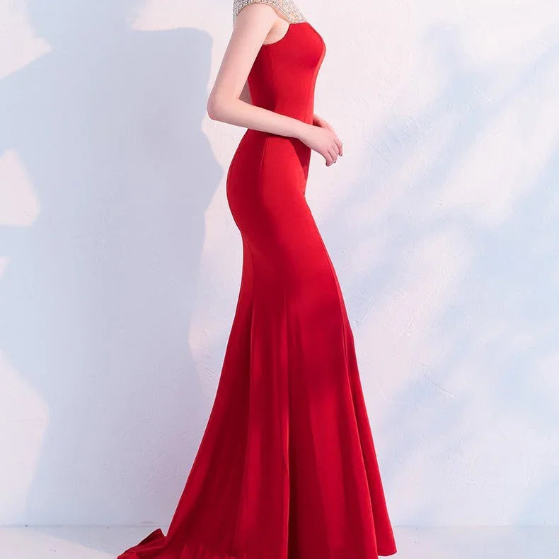 Fishtail Long Banquet Elegant Evening Dress - VAleG