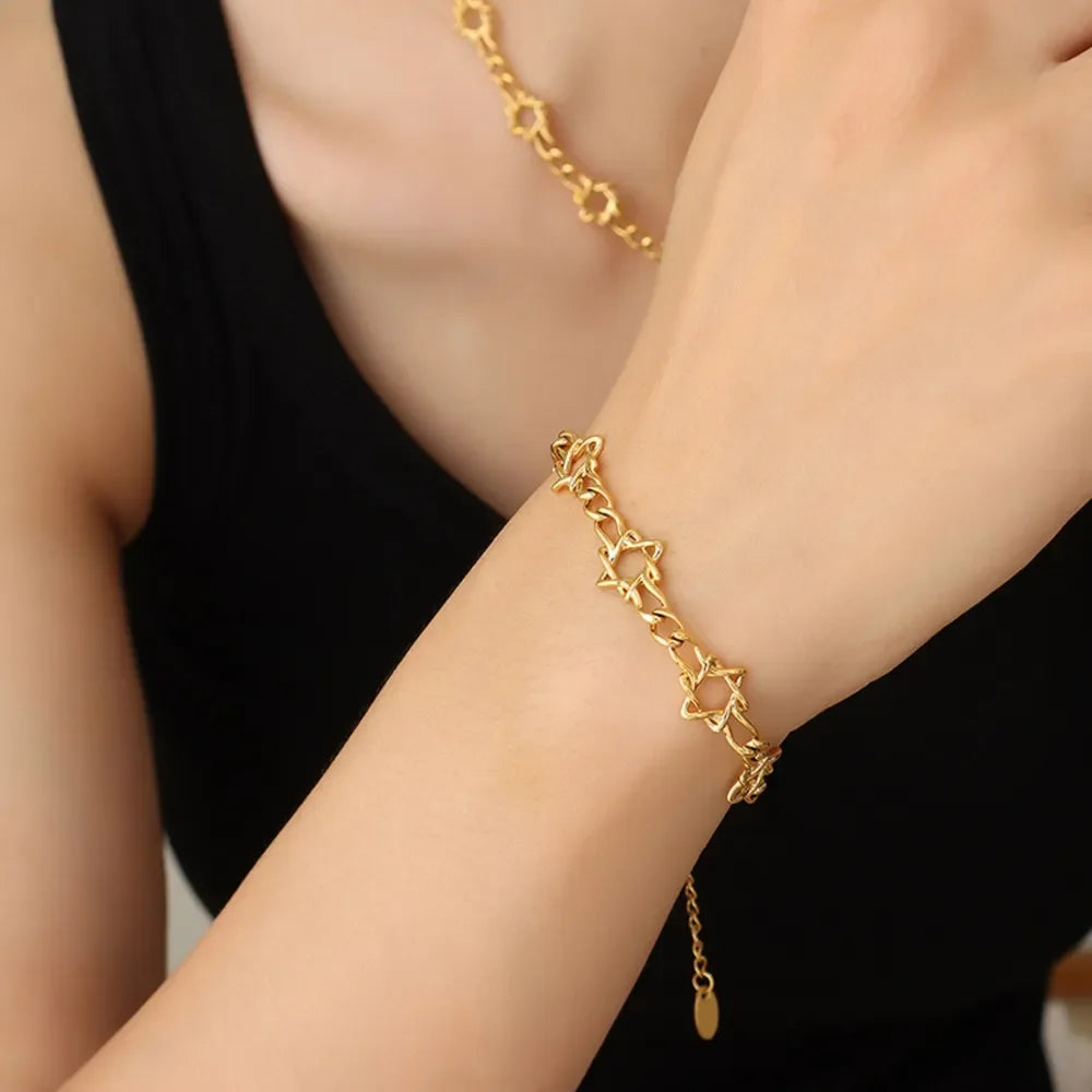 18K Gold-Plated Titanium Steel Bracelet - VAleG