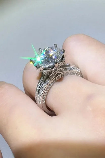 5 Carat Moissanite 925 Sterling Silver Ring - VAleG