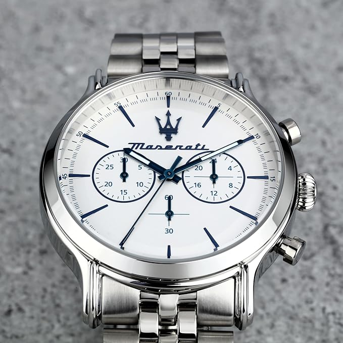 Maserati Epoca Cronografo bianco 42mm – cinturino jubilee
