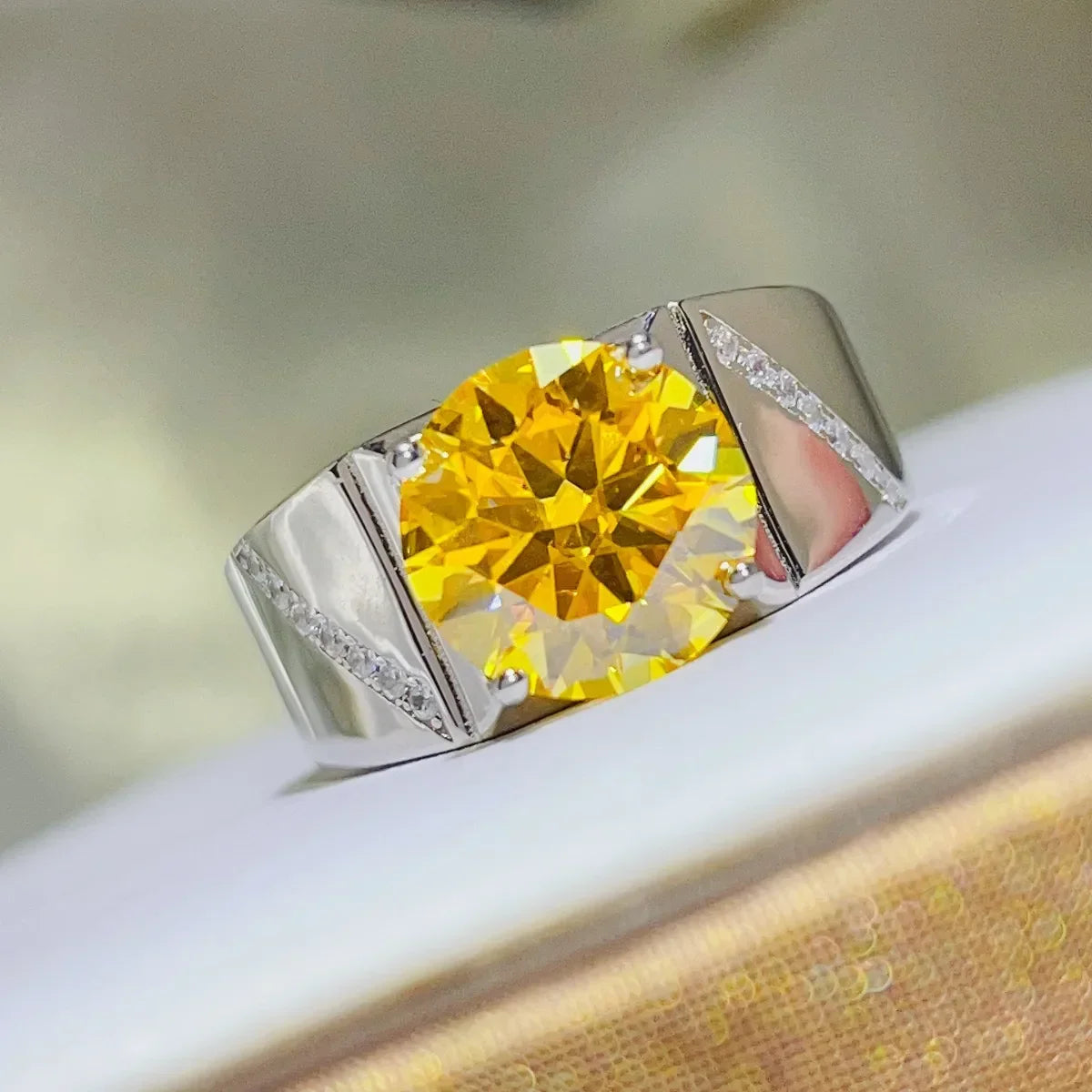 5 Carat Moissanite 925 Sterling Silver Ring - VAleG
