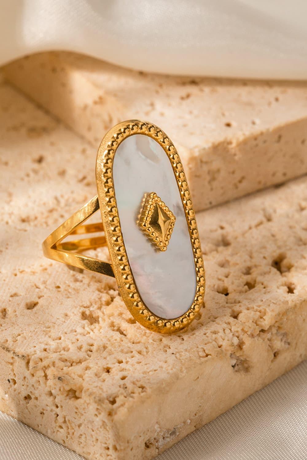 Natural Stone Copper Ring - VAleG