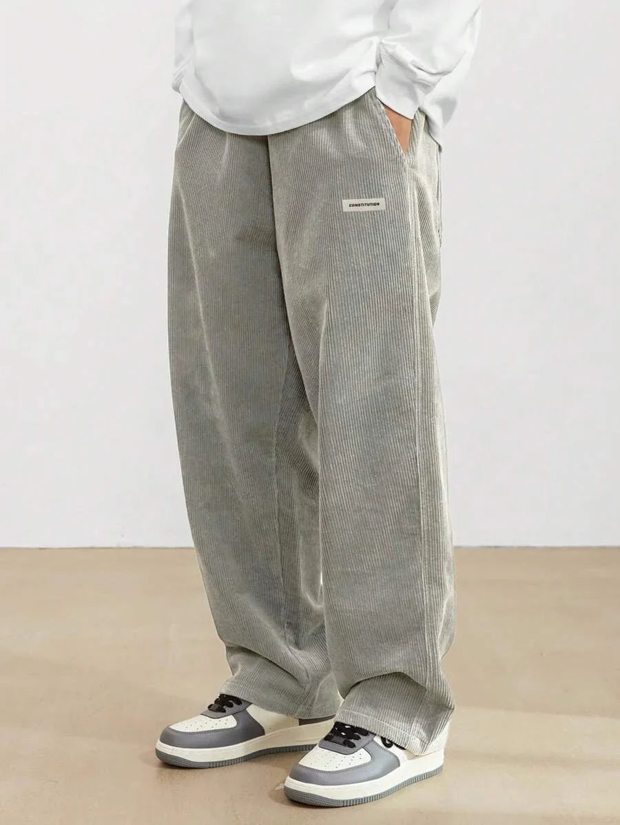 Men's Autumn And Winter Loose Wide Leg Draping Casual Pants - VAleG
