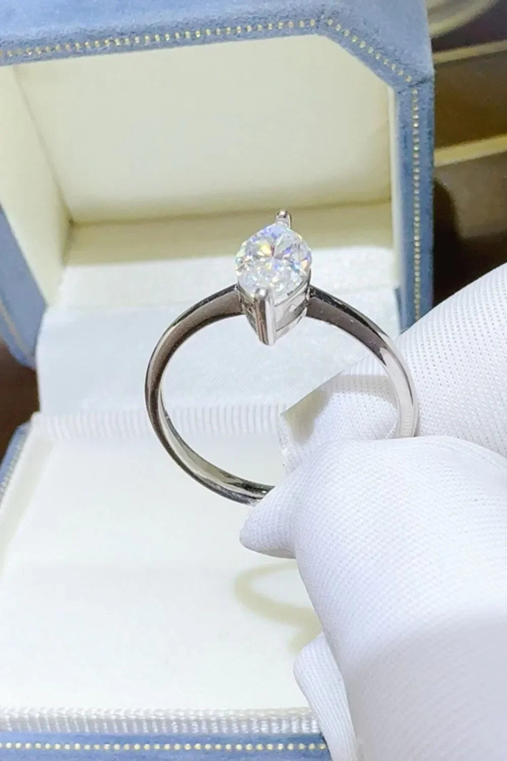 2 Carat Moissanite 925 Sterling Silver Ring - VAleG