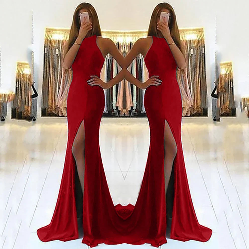 Long Ladies' Dresses Evening Dresses - VAleG