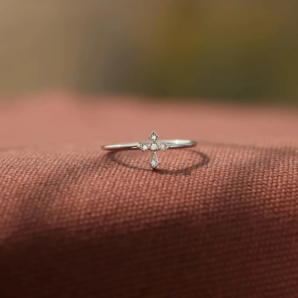 925 Sterling Silver Cross Ring - VAleG