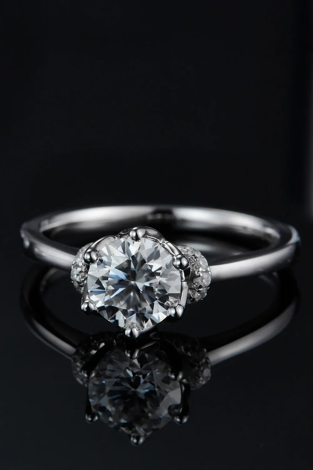 1 Carat Moissanite 925 Sterling Silver Ring - VAleG