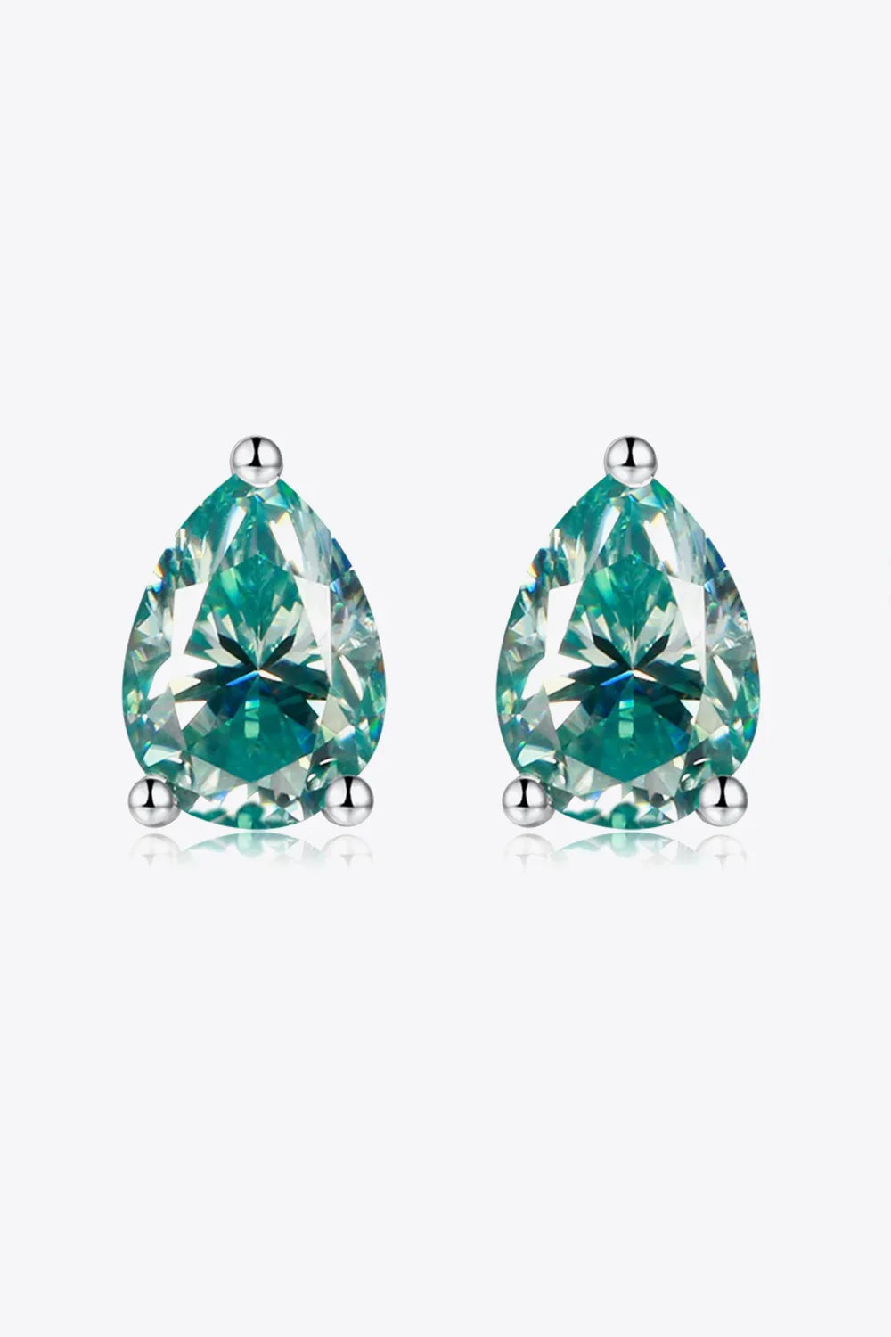 2 Carat Moissanite Teardrop Earrings - VAleG