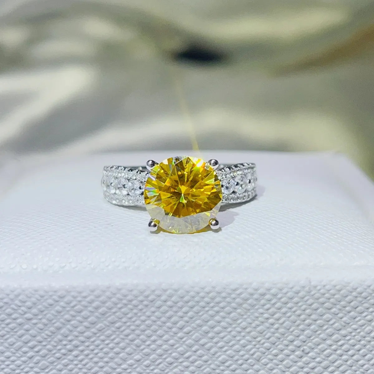 3 Carat Moissanite 925 Sterling Silver Ring - VAleG
