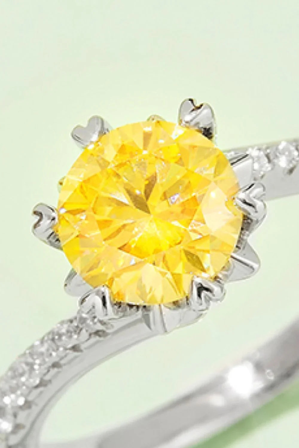 1 Carat Moissanite 925 Sterling Silver Ring - VAleG