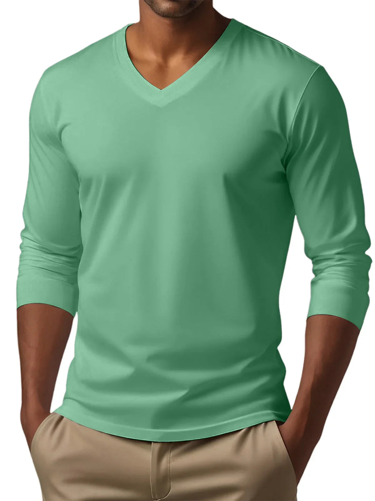 Men's Digital Printing Men's Versatile Long Sleeve - VAleG