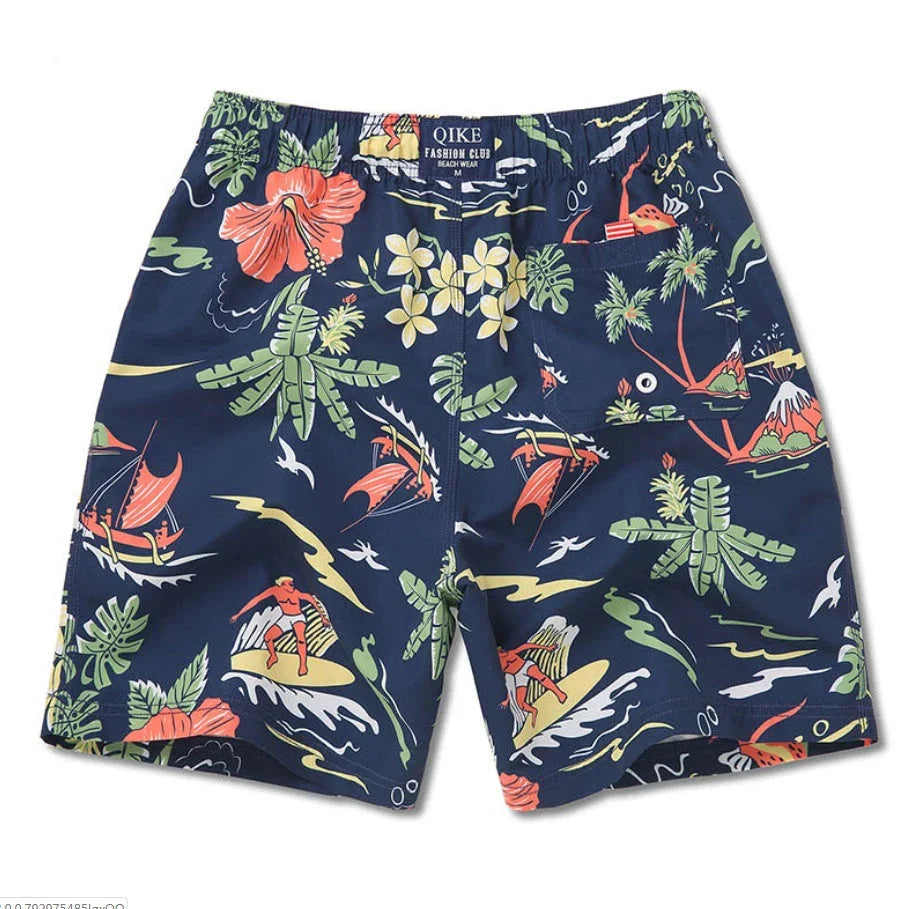 Men's Swimwear Quick-drying Boxer Swim Shorts - VAleG