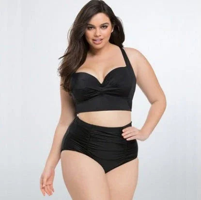 New bikini swimsuit big size retro Swimsuit Bikini - VAleG