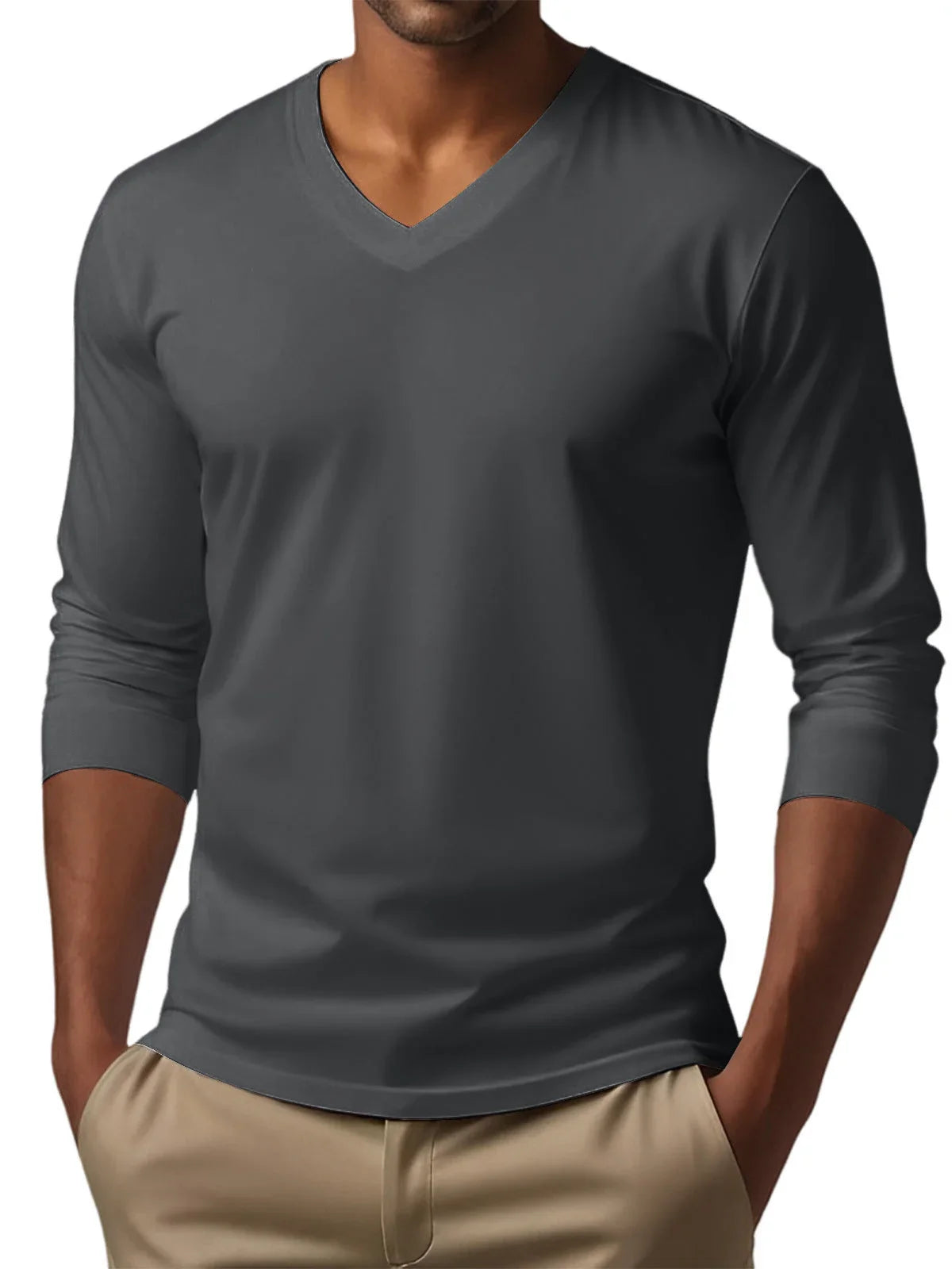 Men's Digital Printing Men's Versatile Long Sleeve - VAleG