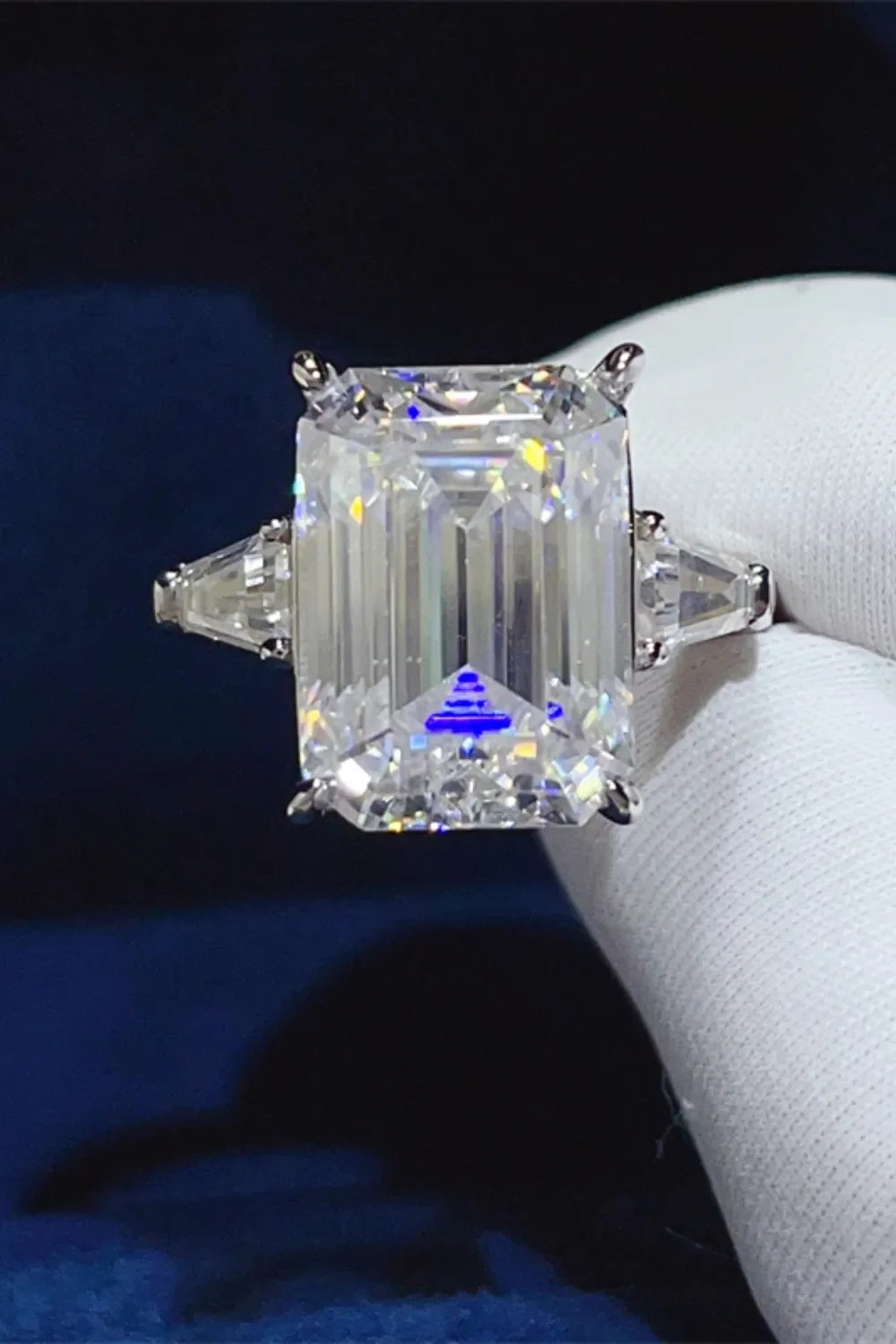 10 Carat Moissanite 925 Sterling Silver Ring - VAleG