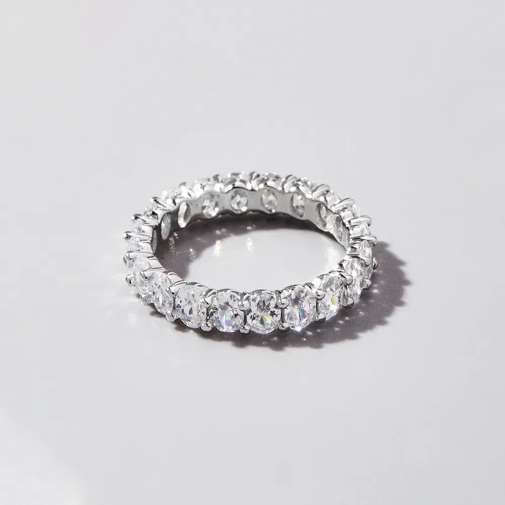 Inlaid Zircon 925 Sterling Silver Ring - VAleG