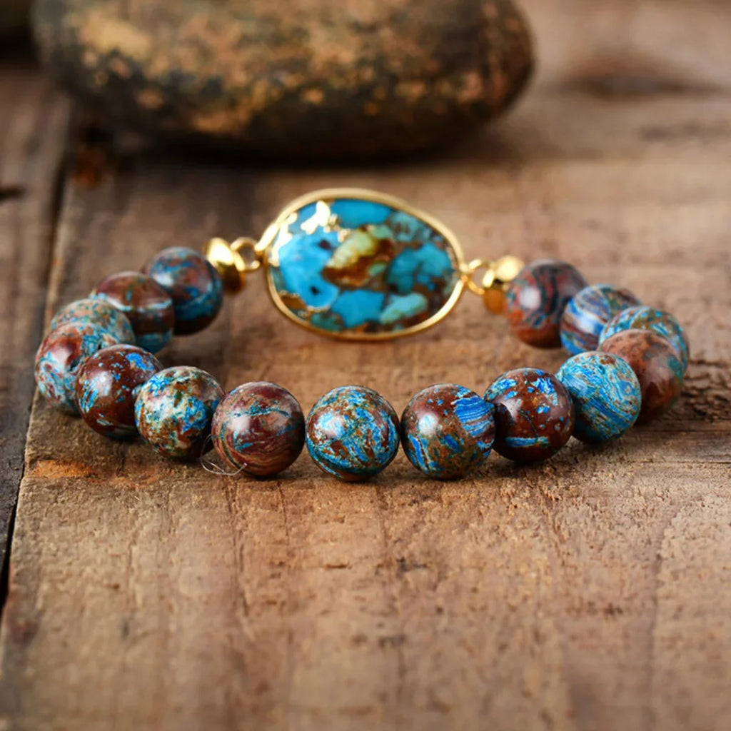 Natural Stone Beaded Bracelet - VAleG